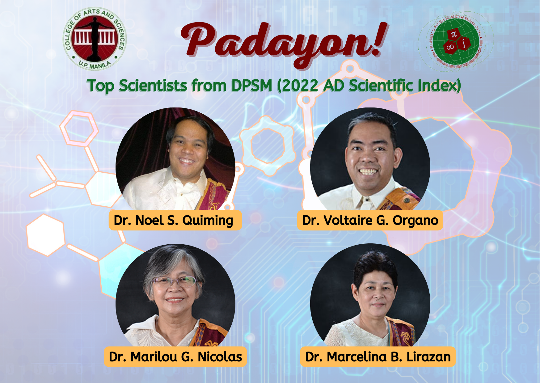 Four DPSM Professors Ranked Among the Top 1000 Scientists in the Country