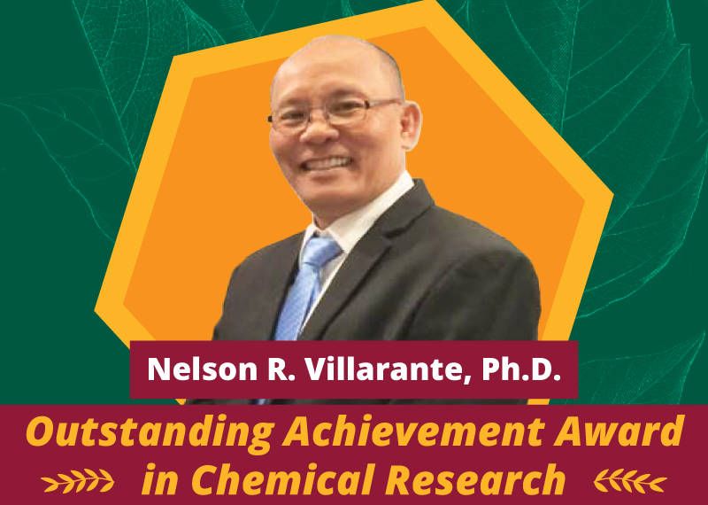 Dr. Nelson Villarante wins PFCS Outstanding Achievement Award for Chemical Research