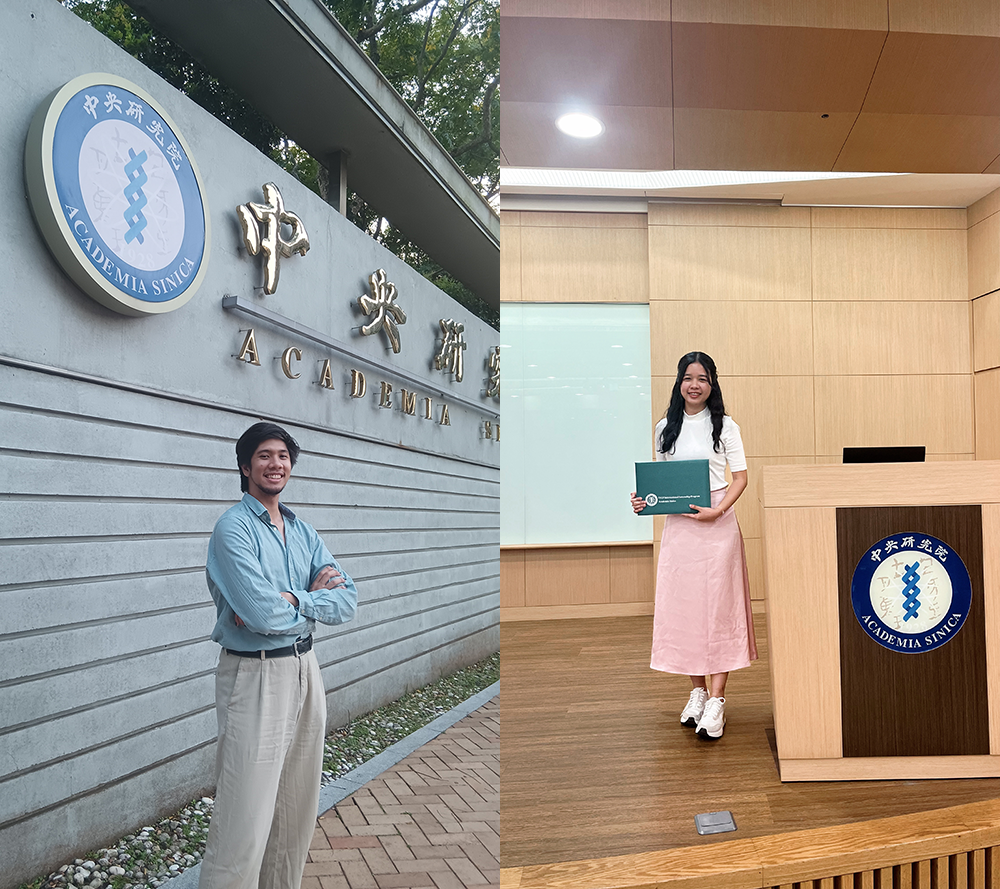 Two BS Biochem Students Join Taiwan Internship