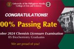 Thumbnail for the post titled: UP Manila Posts 100% Passing Rate in October 2024 Chemists Licensure Exam